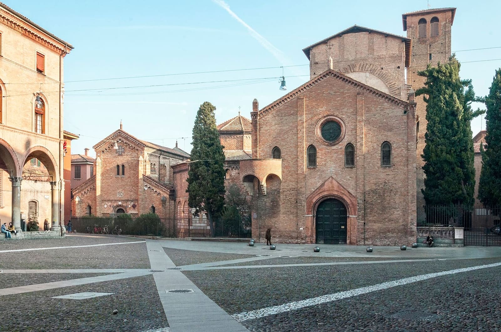 la basilica di Santo Stefano, le Sette Chiese, in una giornata di gennaio