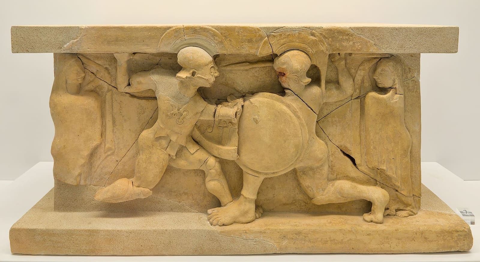 l'altarino di terracotta di Locri con il duello fra Achille e Memnone