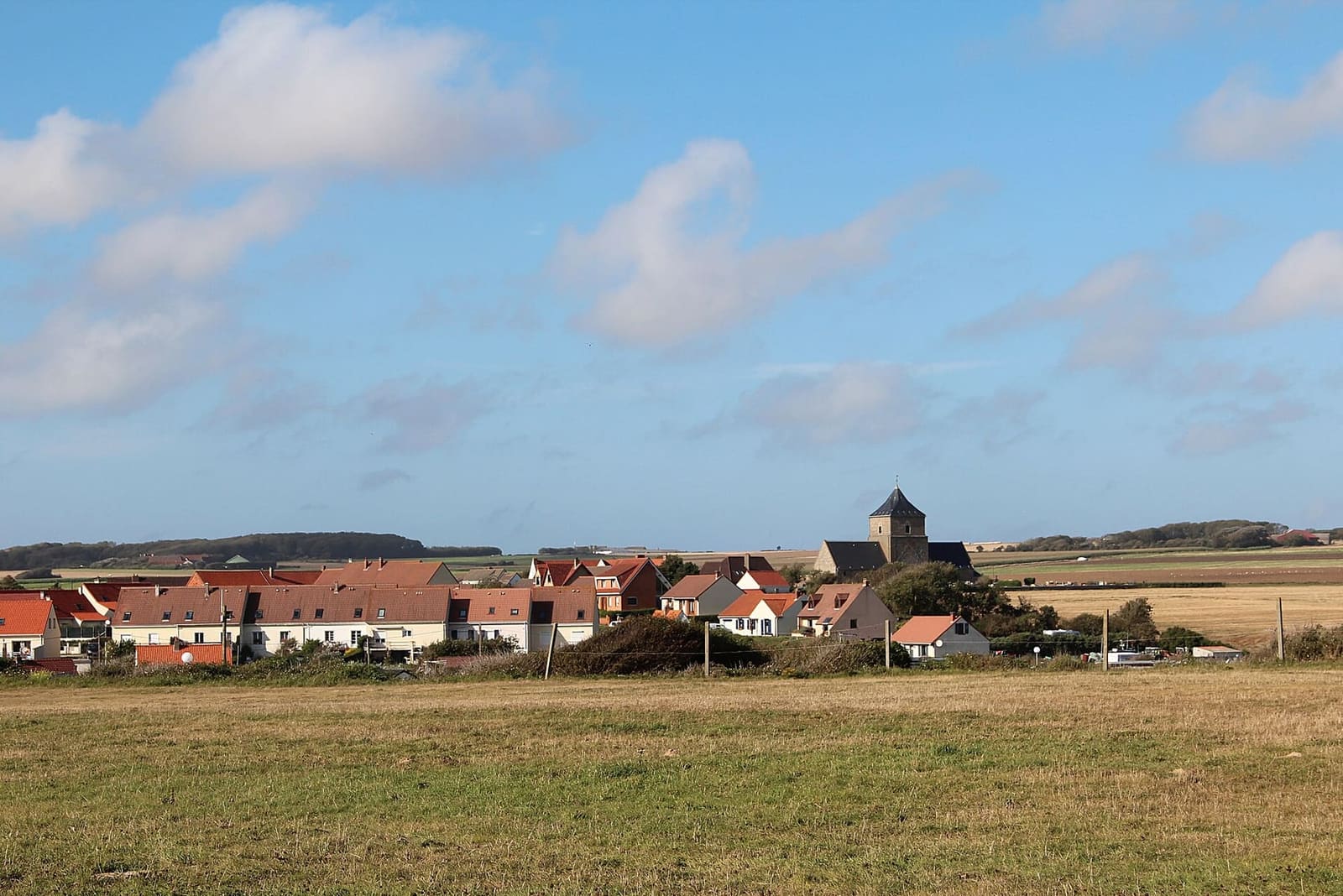 le case di pescatori di Audresselles, a sud del Gris-Nez