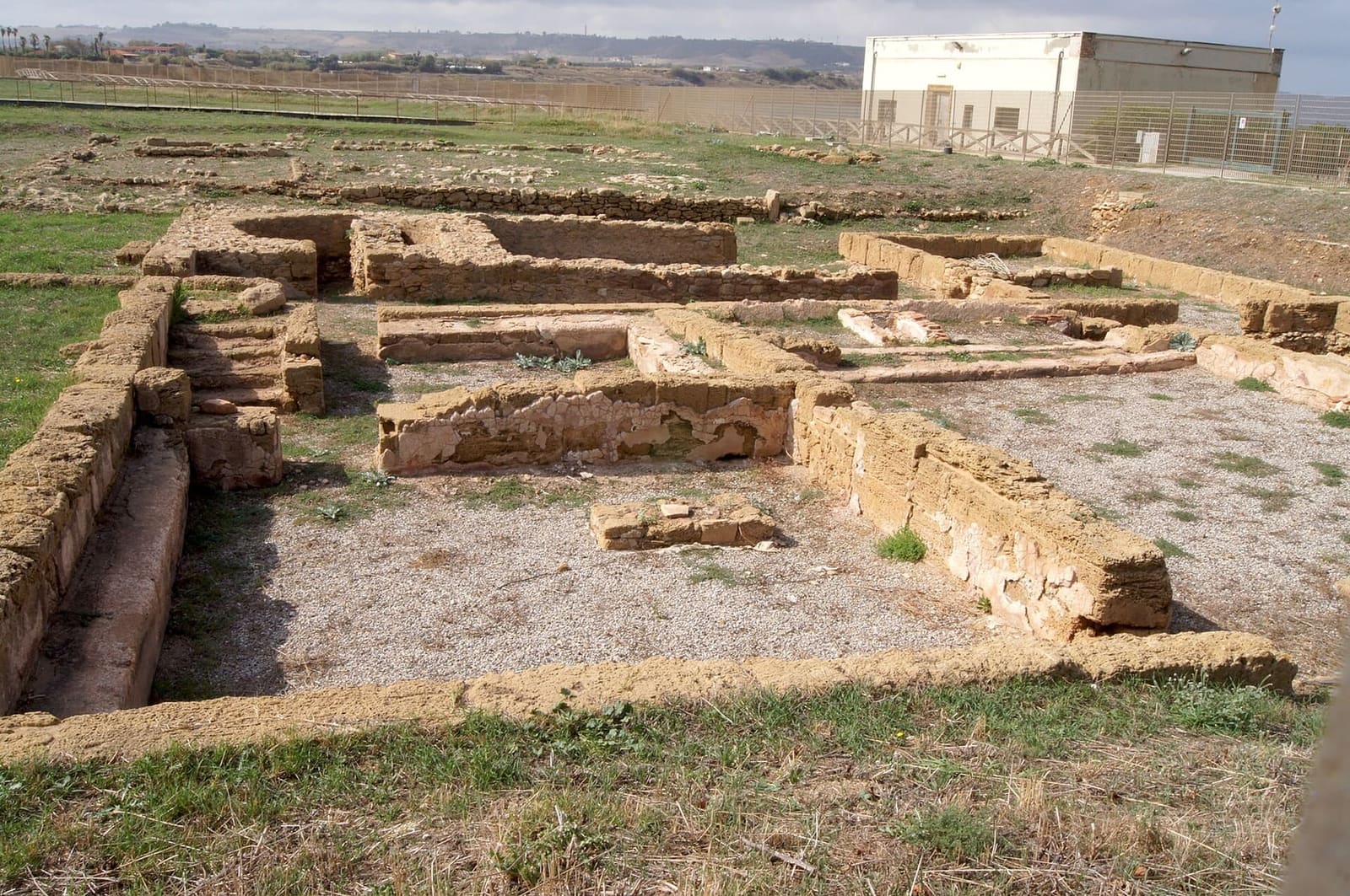 the remains of the Roman baths