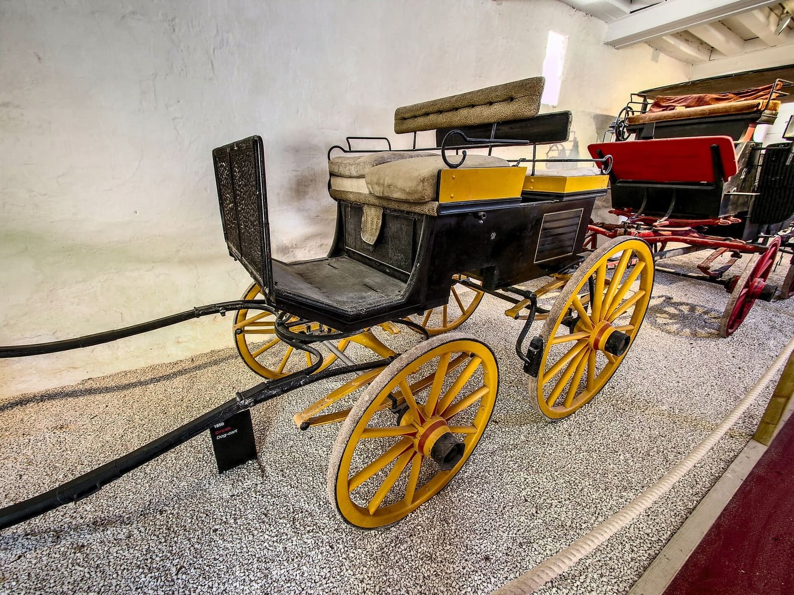 un break dog-cart de 1850 dans la galerie des attelages