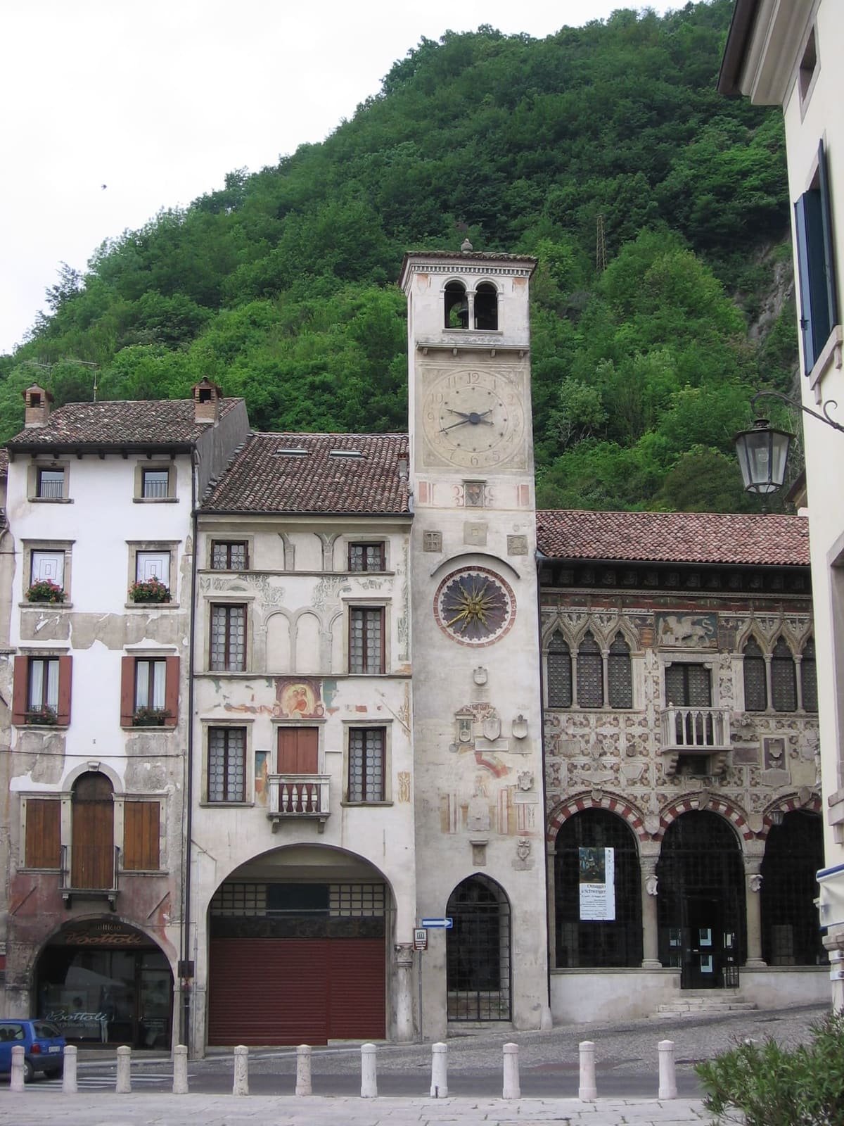 der Uhrturm und die Loggia von Serravalle an der piazza Flaminio, in Vittorio Veneto, 2007