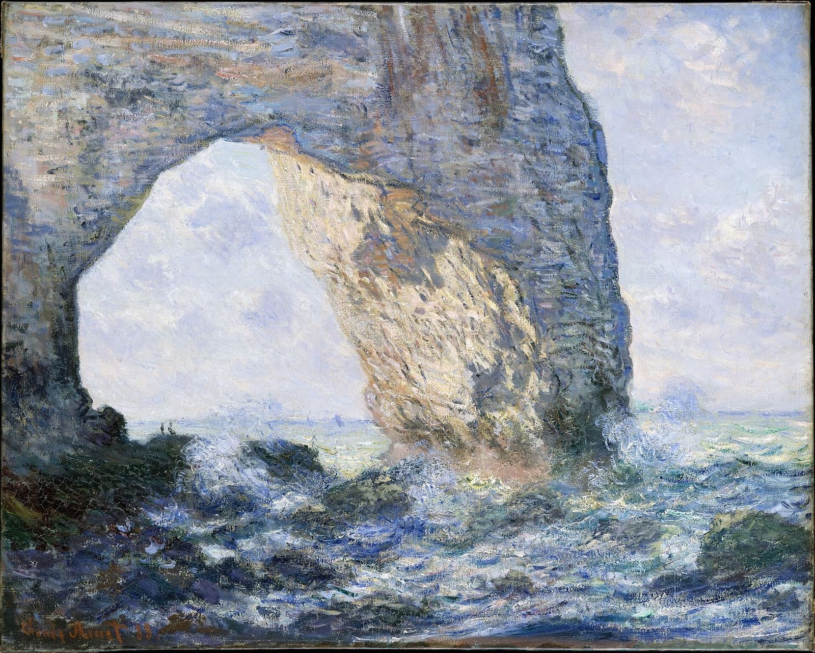 La Manneporte, il quadro dipinto da Claude Monet a Étretat nel 1883