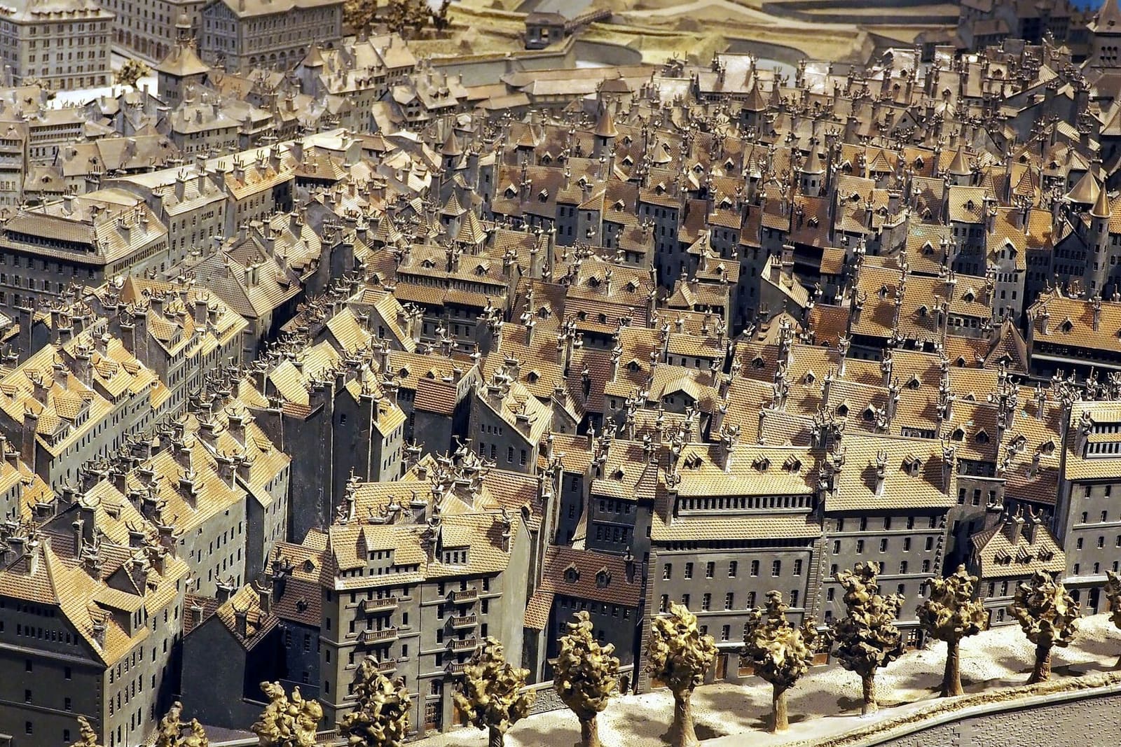 il plastico Magnin alla Maison Tavel, con Ginevra com'era nel 1850