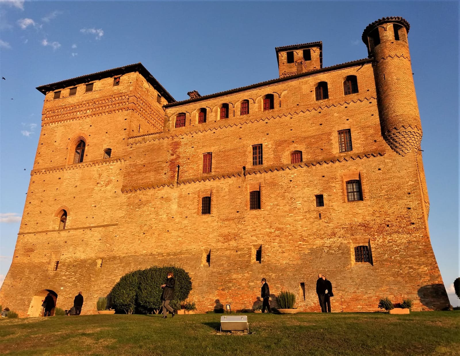 il castello nella luce calda di un pomeriggio d'autunno