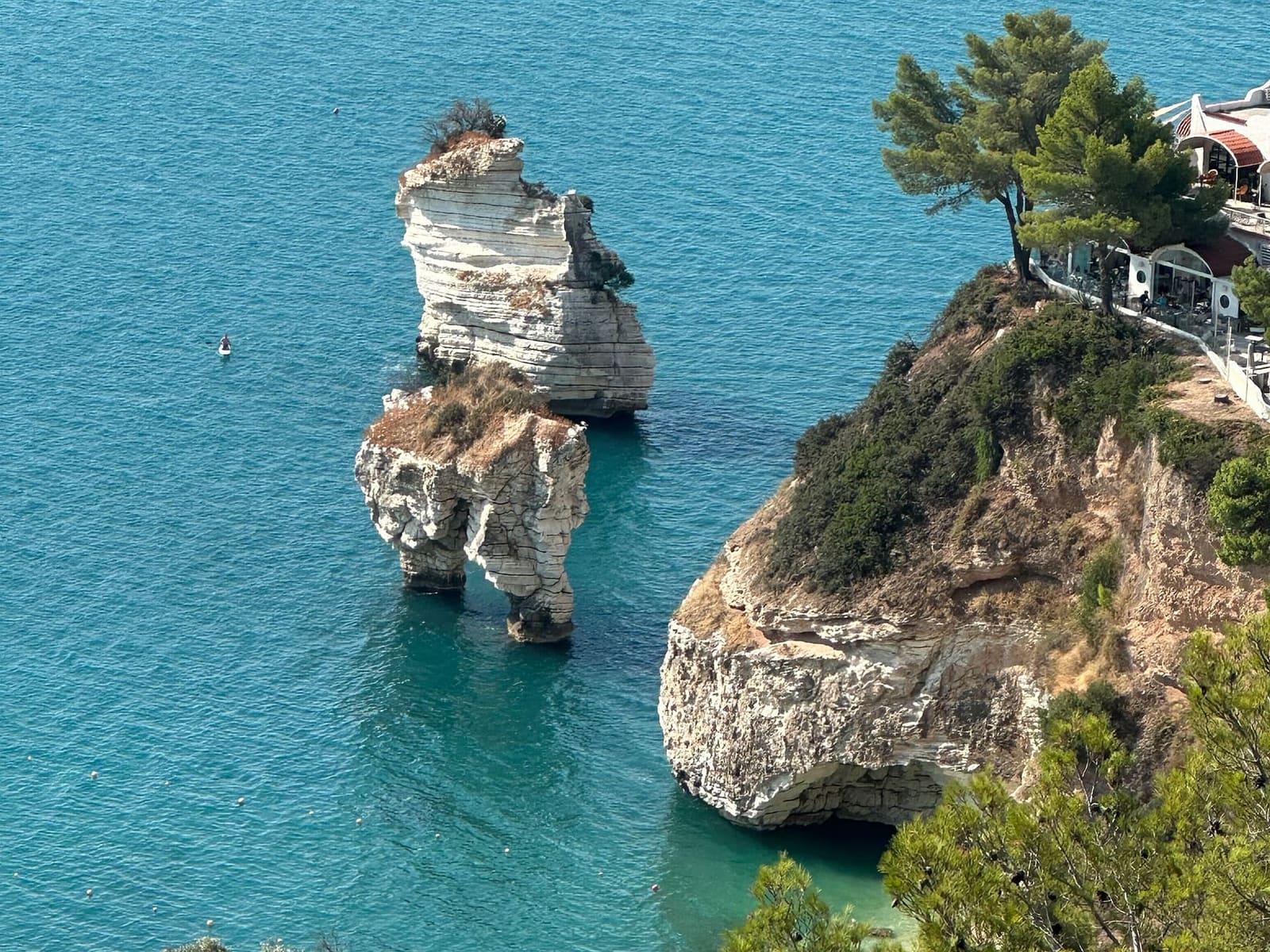i due faraglioni della Baia delle Zagare, l'Arco di Diomede e le Forbici