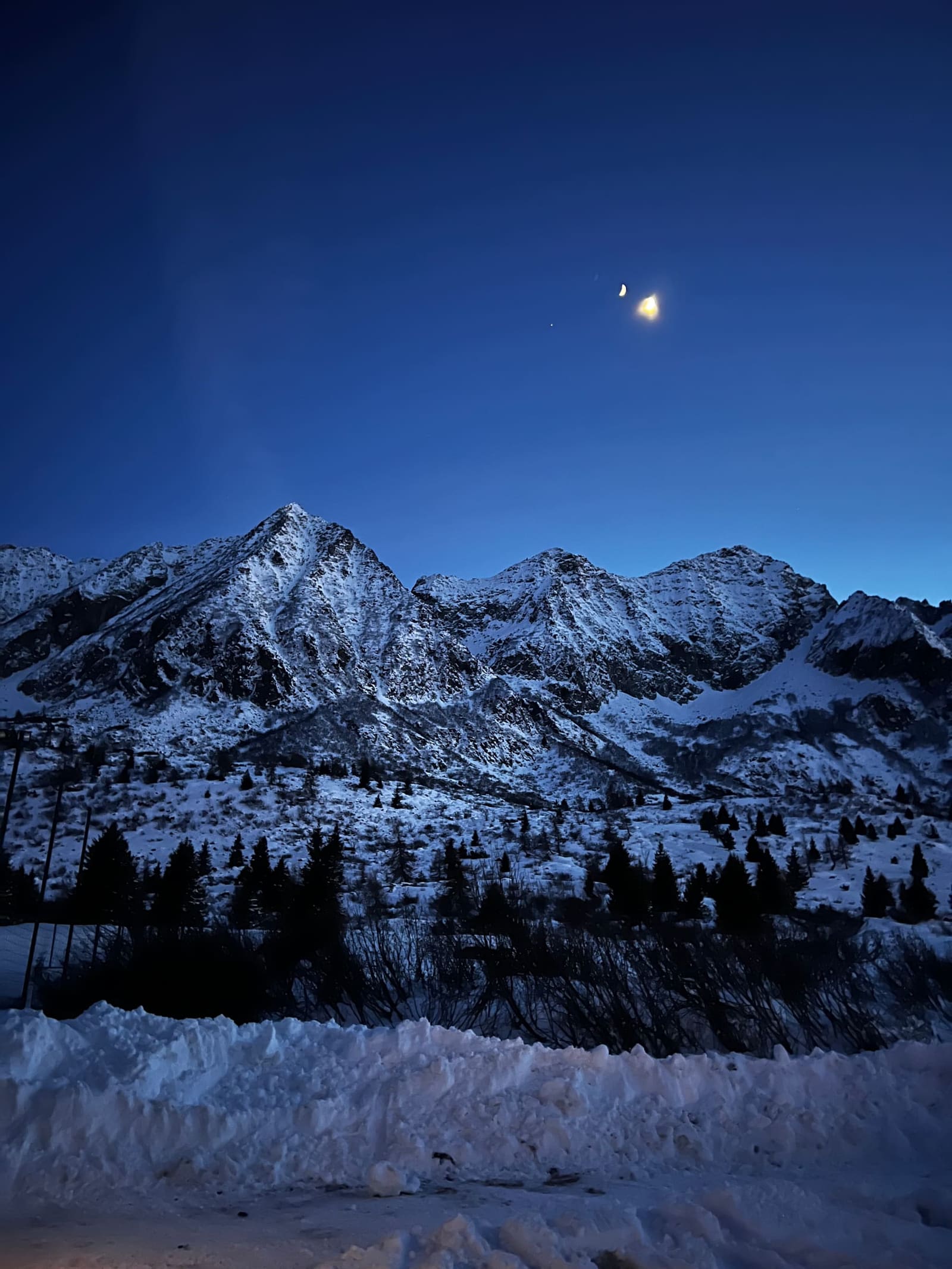 la sera la montagna è rimasta tutta per noi
