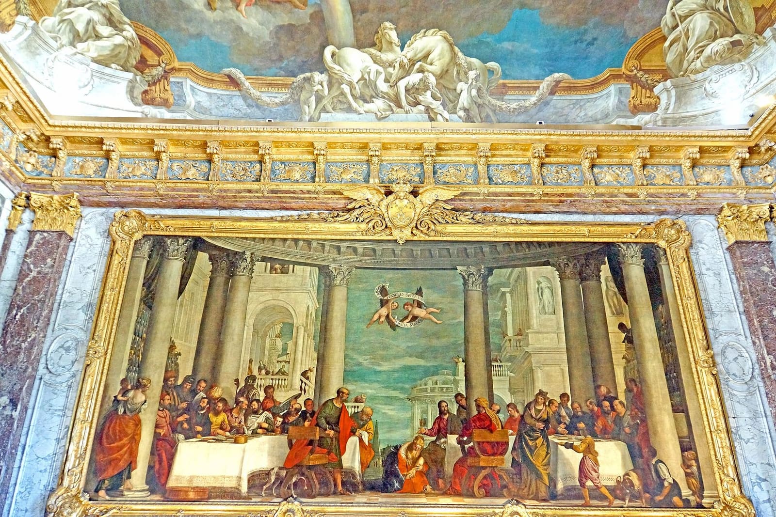le Repas chez Simon de Véronèse sur le mur du salon d'Hercule