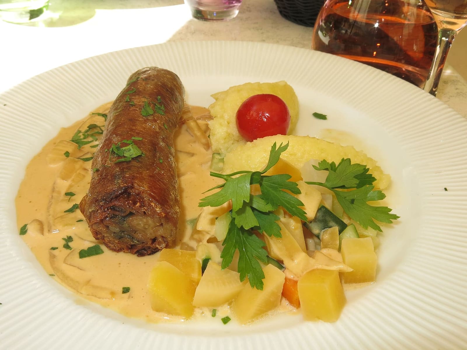Andouillette gratinata allo Chaource